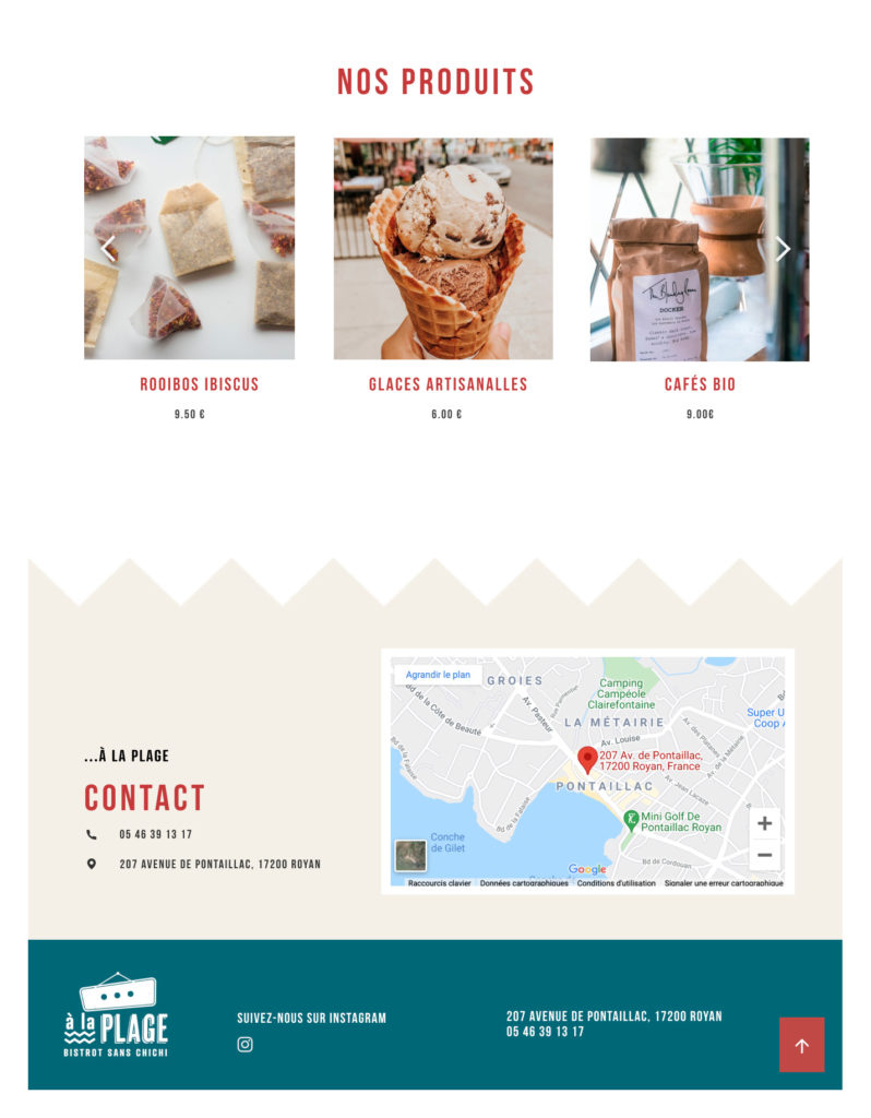 restaurant web design portfolio