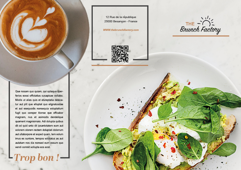 Brochure Brunch factory mise en page