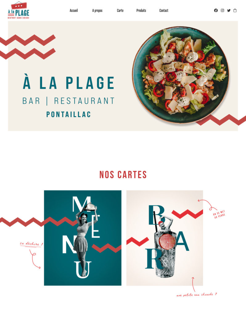 restaurant web design portfolio