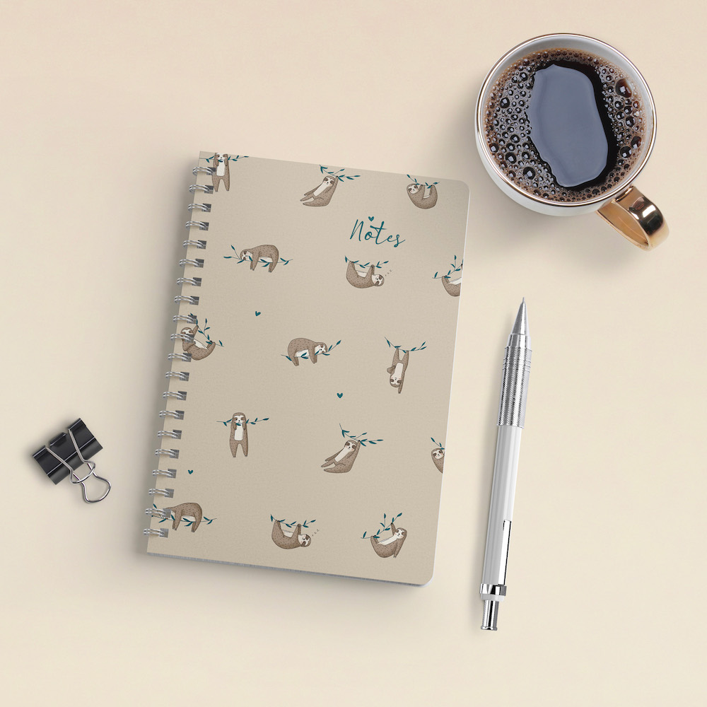 sloth notebook